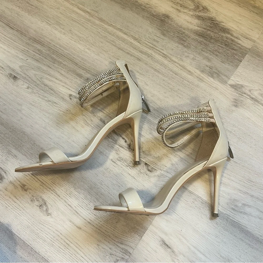 GUESS strappy rhinestone sandals